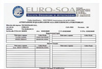 Certificato EURO-SOA